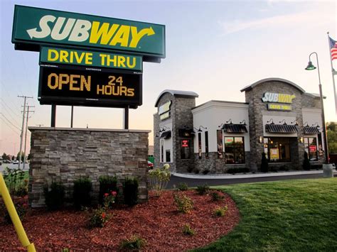 Good But in Hidden place. . Subway drive thrus near me